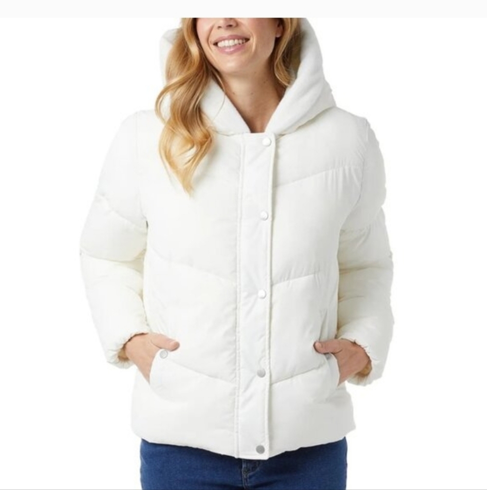 32 Degrees Women’s Quilted Jacket with Plush Lined Hood